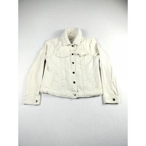 Harper‎ Heritage Jacket Women's Small Canvas Sherpa Lined Cabincore Cottagecore